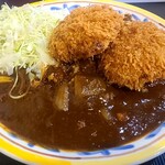 キッチン ニューほしの - メンチカツカレー　ルー大盛