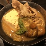 旬魚旬菜まるとび - 自分は鍋の「なめこ」に魅せられました。