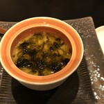 旬魚旬菜まるとび - アオサの茶碗蒸し