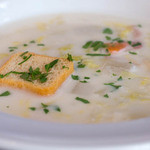 ル・レストラン・ドゥ・ヨシモト - ４）お野菜の暖かいクリームスープ