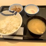 Matsunoya - ◆ Wで選べる玉子かけごはん (半熟玉子) ¥290-