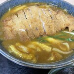 基やぶ - かつカレーそば（アップ）