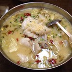 海上海 - 酢菜と白身魚の白スープ煮込み（１０００円）