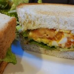 戸塚珈琲店 - たまごサンド断面