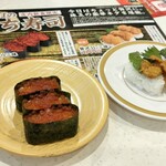 かっぱ寿司 堺美原店 - 贅沢いくら三昧（550円）、贅沢うに三昧（638円）