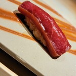 鮨 唐島 - 赤身ヅケ