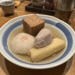 こなから - はんぺん、こんにゃく、えび芋、厚揚げ