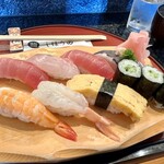 しほう田 - にぎり寿司ランチ…1100円(税込)※2024年より1300円