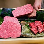 肉炭馨 和衷 - A5等級の山形牛の雌牛