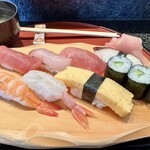 しほう田 - にぎり寿司ランチ…1100円(税込)※2024年より1300円