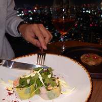 Longrain Tokyo - 生春巻き 鶏肉 レンコンピクルス 海老