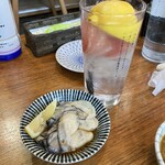 朝めし酒場 ナニコレ食堂 - ナニコレサワー　牡蠣ポン酢