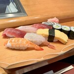 しほう田 - にぎり寿司ランチ…1100円(税込)※2024年より1300円