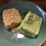 とろり天使のわらびもち - とろとろ生、抹茶わらびもち