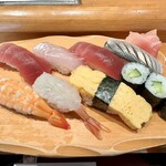 しほう田 - にぎり寿司ランチ…1100円(税込)※2024年より1300円