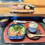 しほう田 - にぎり寿司ランチ…1100円(税込)※2024年より1300円