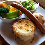 Nord - 「パン de チーズフォンデュ（コーヒー付」）」。チーズもお野菜もパンも激ウマっ！