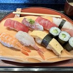 しほう田 - にぎり寿司ランチ…1100円(税込)※2024年より1300円