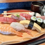 しほう田 - にぎり寿司ランチ…1100円(税込)※2024年より1300円