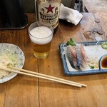 立飲みいこい - しめ鯖　又一切れ食っちまったー