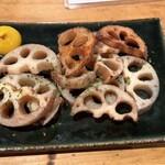 鮮魚とイカと大衆割烹 ととまろ - 蓮根焼き