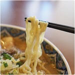 領寿庵 - 太めな麺