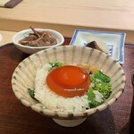 山﨑 - 黄身の醤油漬けをご飯にオン