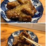 Chuugokushuka Teitei - ◯レバーニンニク炒め¥780
                      …角切りの豚レバーに片栗粉をまぶして
                      揚げたものを、ニンニクとオイスターソースで炒めてあるのかな？
                      レバーはふんわり柔らかく美味しいですね♪(๑˃̵ᴗ˂̵)