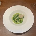 オステリア ジョイア - 自家製ツナと菜の花のルッコラソーススパゲッティ