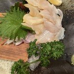 シーフードレストラン メヒコ - つぶ貝の刺盛り
