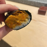 末廣鮨 - ウニ巻き