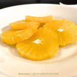 Gastronomia Iosci - 特別にまるのオレンジを剥いてもらいました