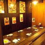 熊虎分家　○虎一家 - お食事をごゆっくりとお楽しみいただけるお席をご用意しております。