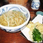 釜あげ饂飩　友庵 - かしわ天麩羅うどん