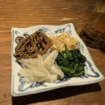 七輪焼肉 楽しいら - ナムル盛り合わせ