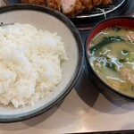 まるやま食堂 - ご飯＆味噌汁