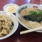 九州ラーメン一品香 - ランチ定食 高菜御飯