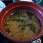 かつ膳 - 豆腐とわかめのお味噌汁