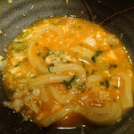 極浄うどん うだま - 2013.12釜玉＋ちくわ天トッピング