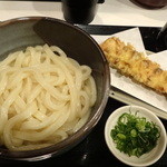 極浄うどん うだま - 2013.12釜玉＋ちくわ天トッピング