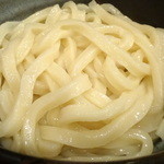 極浄うどん うだま - 2013.12釜玉＋ちくわ天トッピング