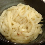 極浄うどん うだま - 2013.12釜玉＋ちくわ天トッピング