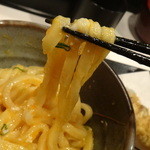 極浄うどん うだま - 2013.12釜玉＋ちくわ天トッピング