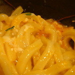 極浄うどん うだま - 2013.12釜玉＋ちくわ天トッピング