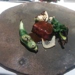 Reconnaissance - A5ランクの飛騨牛ランプ肉のロティ、白川農園の美味しいガブを添えて