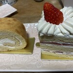 SHIZUKA Patisserie - ロールケーキとイチゴショート