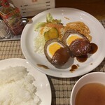 Youshoku Hachitsubotei - スコッチエッグ定食900円