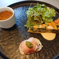 レストランいしだ - オードブルバリエ サラダ添え