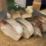 さば料理専門店 SABAR+ - 「さば寿司盛り合せ」1,500円