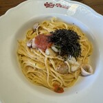 Jolly-Pasta - ヤリイカと帆立の明太子クリーム　大盛り